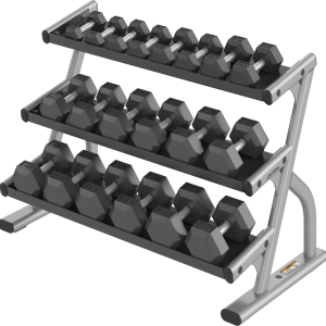 Rack pour haltères Hex à 3 niveaux Série Optima