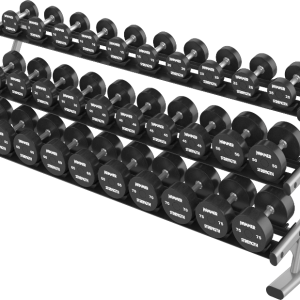 Rack pour haltères à 3 niveaux et longue selle Série Optima
